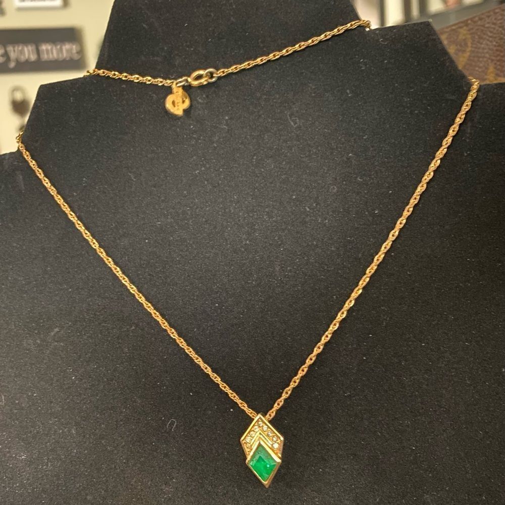 Authentic Christian Dior‎ pendant and authentic chain - Picture 7 of 7